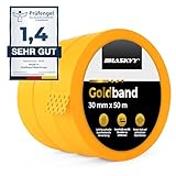 HASKYY Goldband Malerkrepp Kreppband 3x Malerband 30mm...